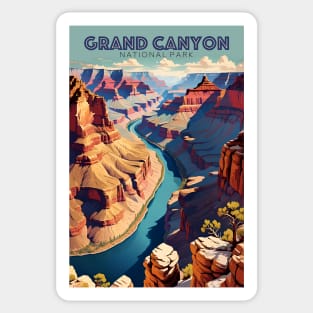 Grand Canyon National Park Travel Ad Sticker